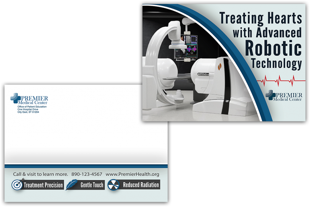 Treating hearts with advanced technology postcard